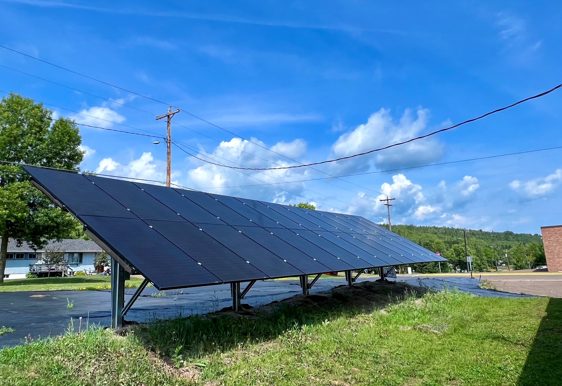 Solar panels were recently installed at North Shore Area Partners and have greatly offset monthly electricity costs.