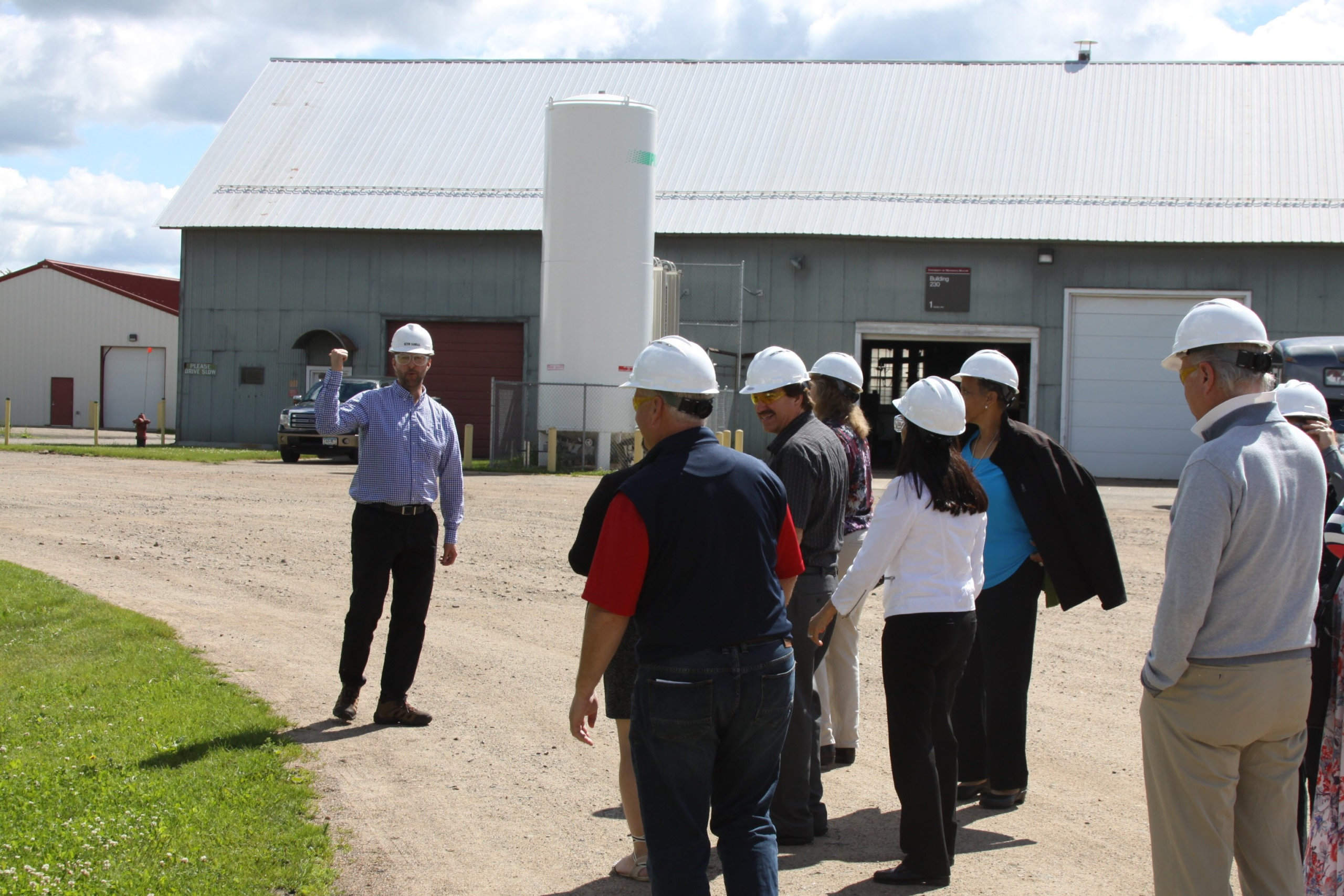 Blandin Foundation trustees tour Natural Resources Research Institute during June 2017 meeting.