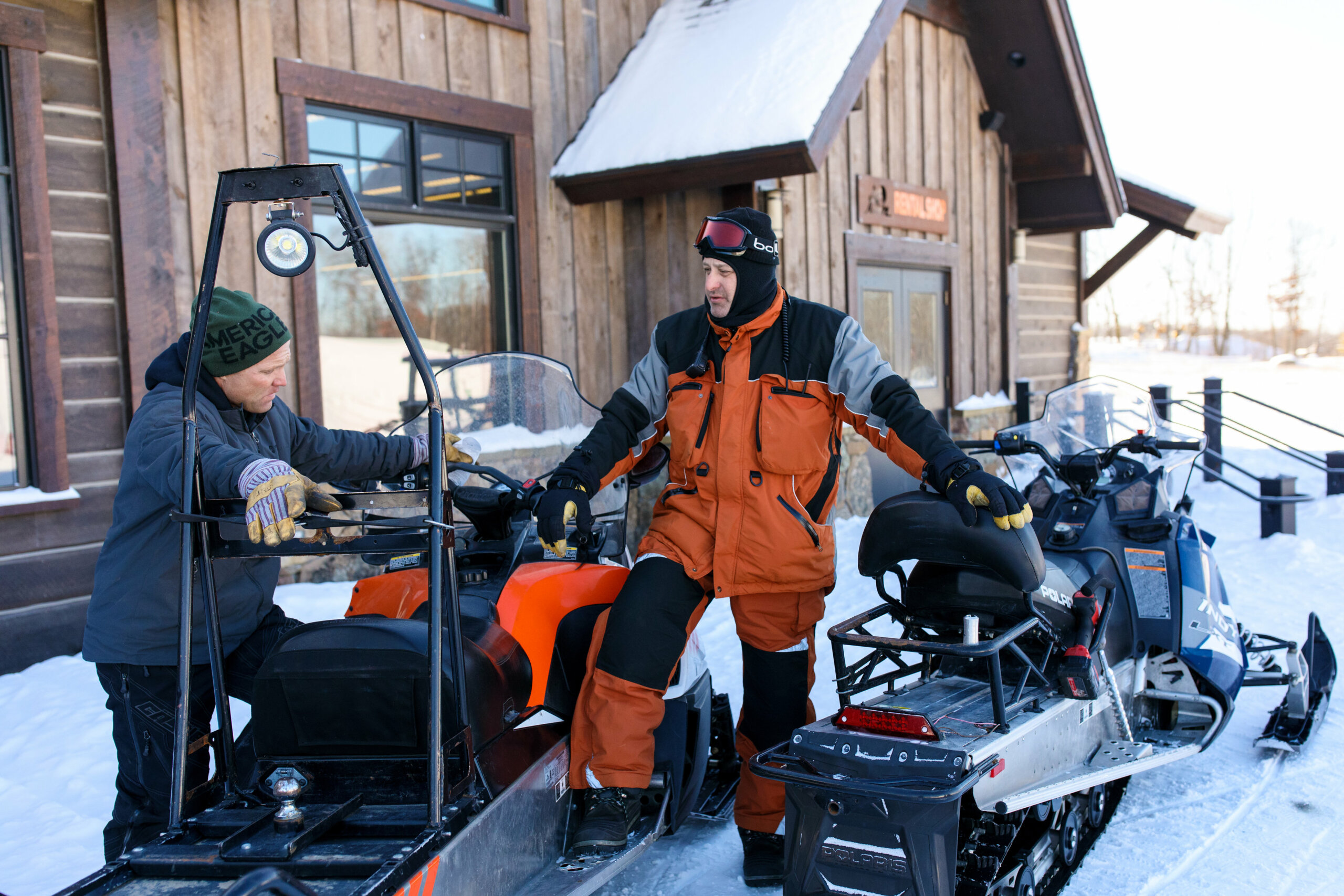 Detroit Lakes snowmobilers lodge Dec 2017