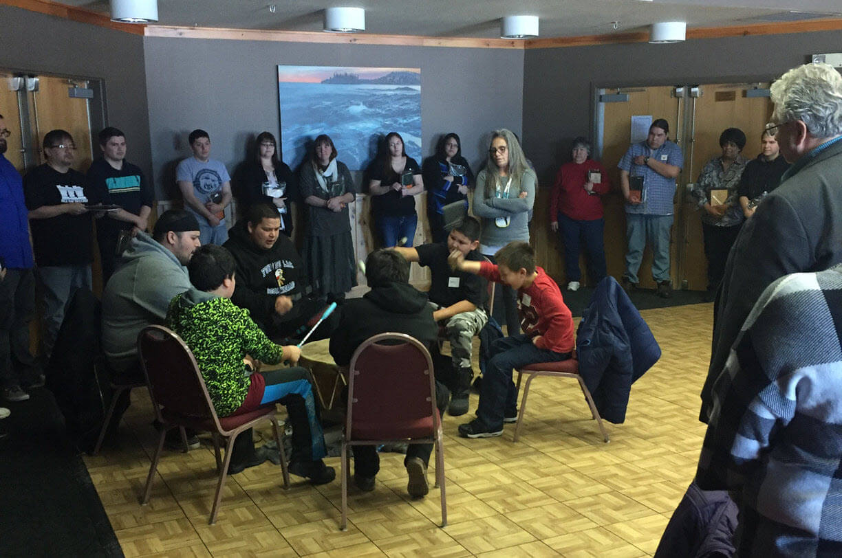 The Bois Forte, Fond du Lac, Grand Portage BRCLP cohort wrapped up its final workshop and celebrated the 25th cohort with three honor songs by the Fond du Lac Ojibwe School Drum. The group joins more than 600 alumni of the program across the state. Group members learn individual leadership skills in a culturally relevant setting and explore ways to apply them in their own community work. 