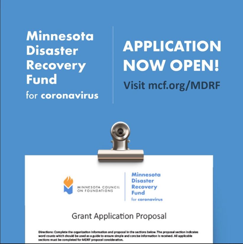 MN Disaster Recovery Fund apps open