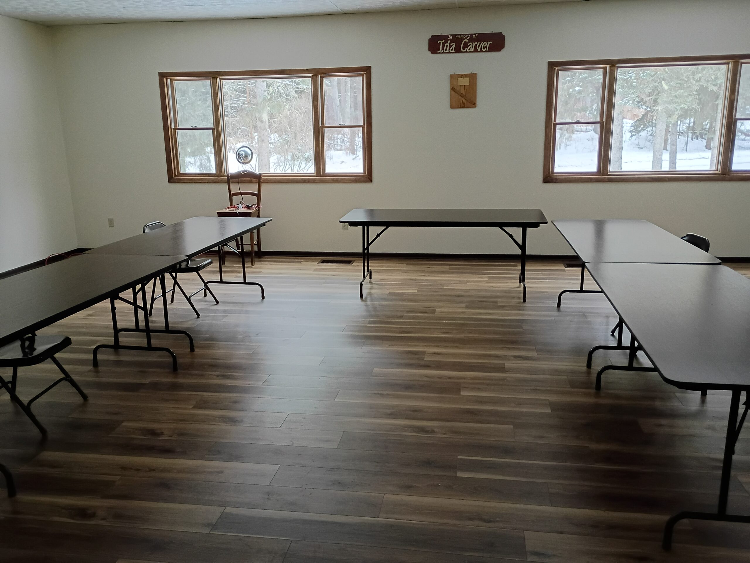 Renovations of the Wirt Township hall in northern Itasca County have boosted the community’s use of the facility. Residents’ feedback informed the work, which was funded with a Blandin Foundation grant.
Photo courtesy Cheri Carrigan.