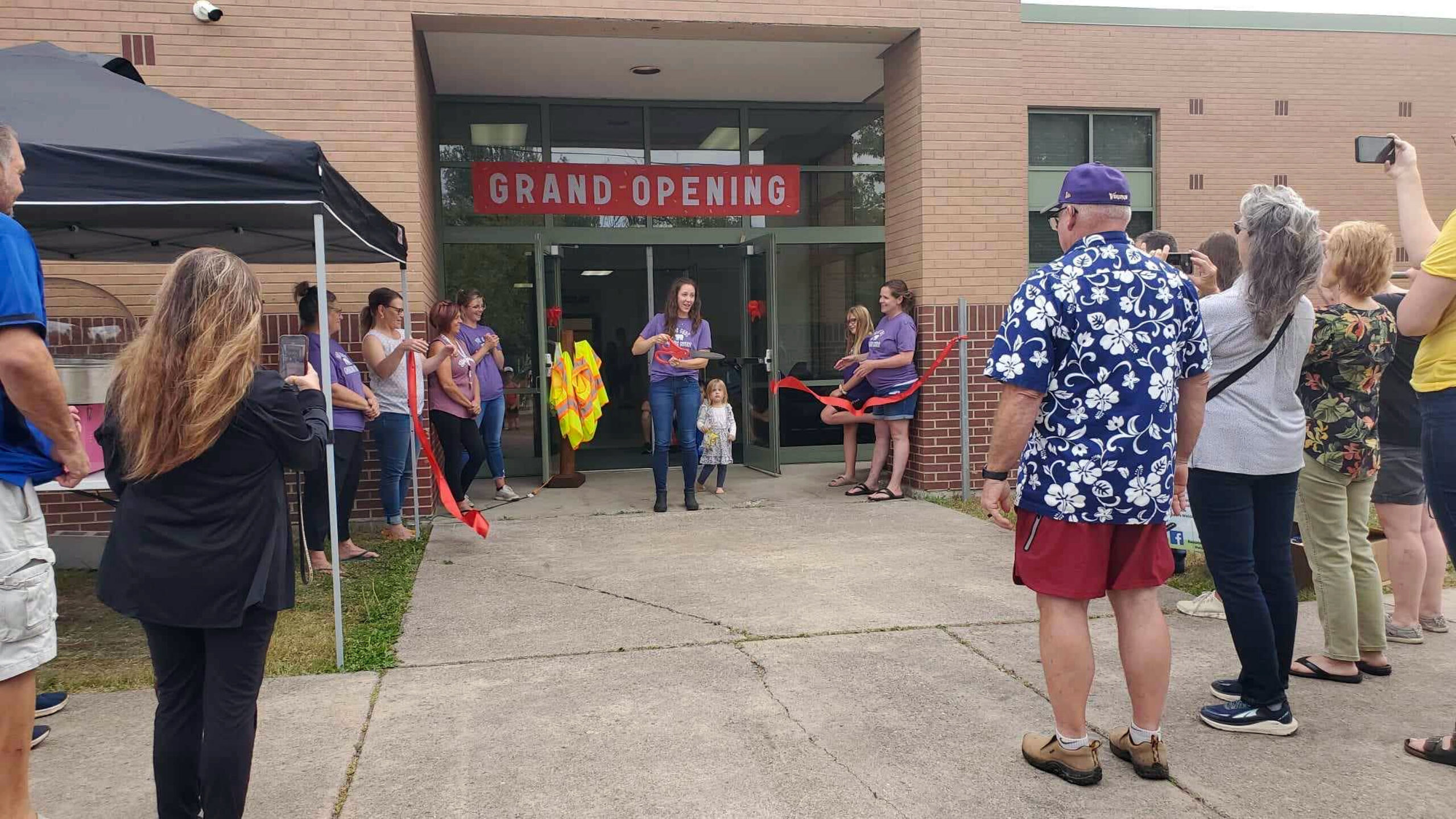 Ribbon cutting at Polar Cubs Childcare Center Grand Opening