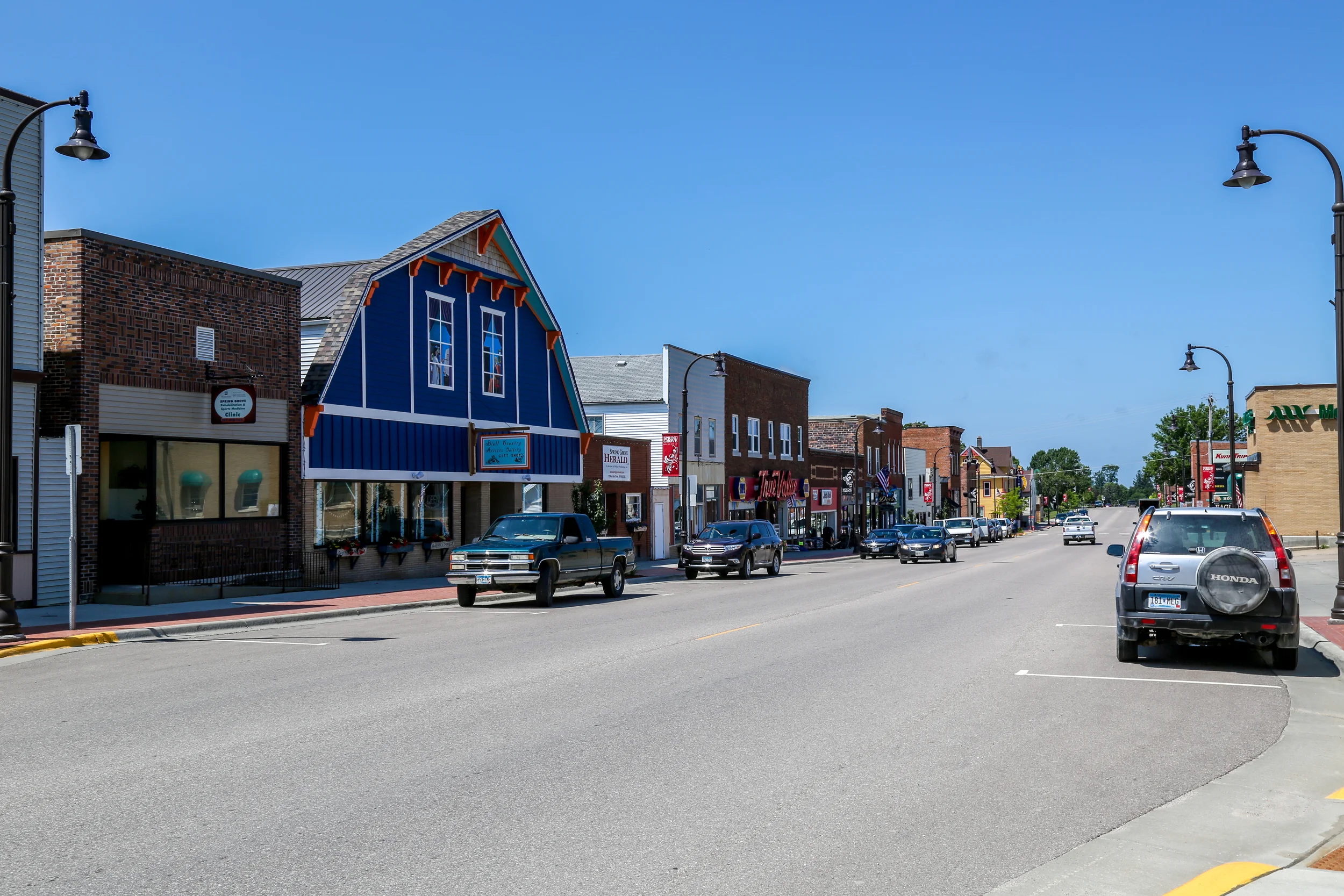 Main Street in Spring Grove, circa 2022.