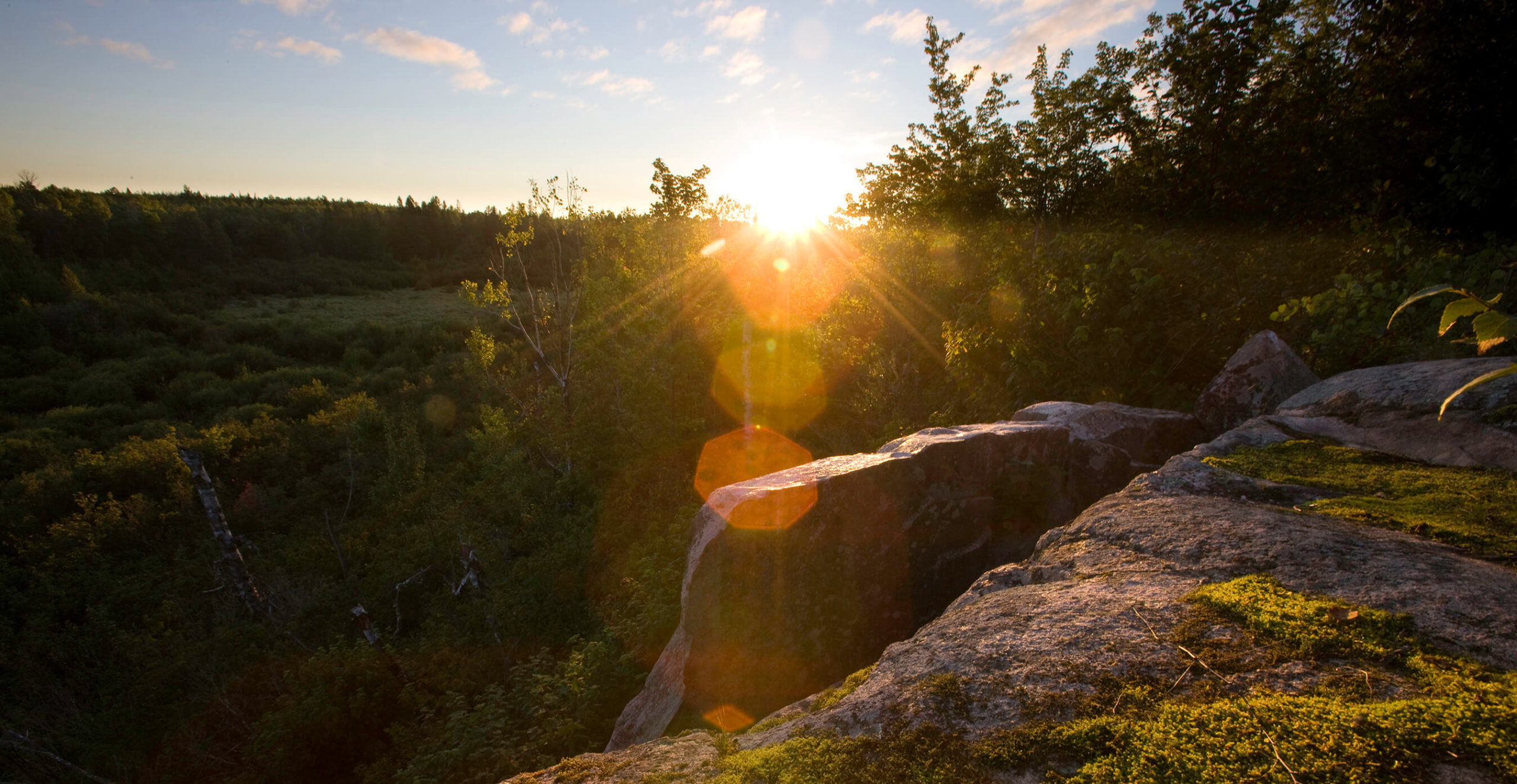 View from the "Big Rock" on UPM/Blandin forest land in Itasca County, Minnesota.