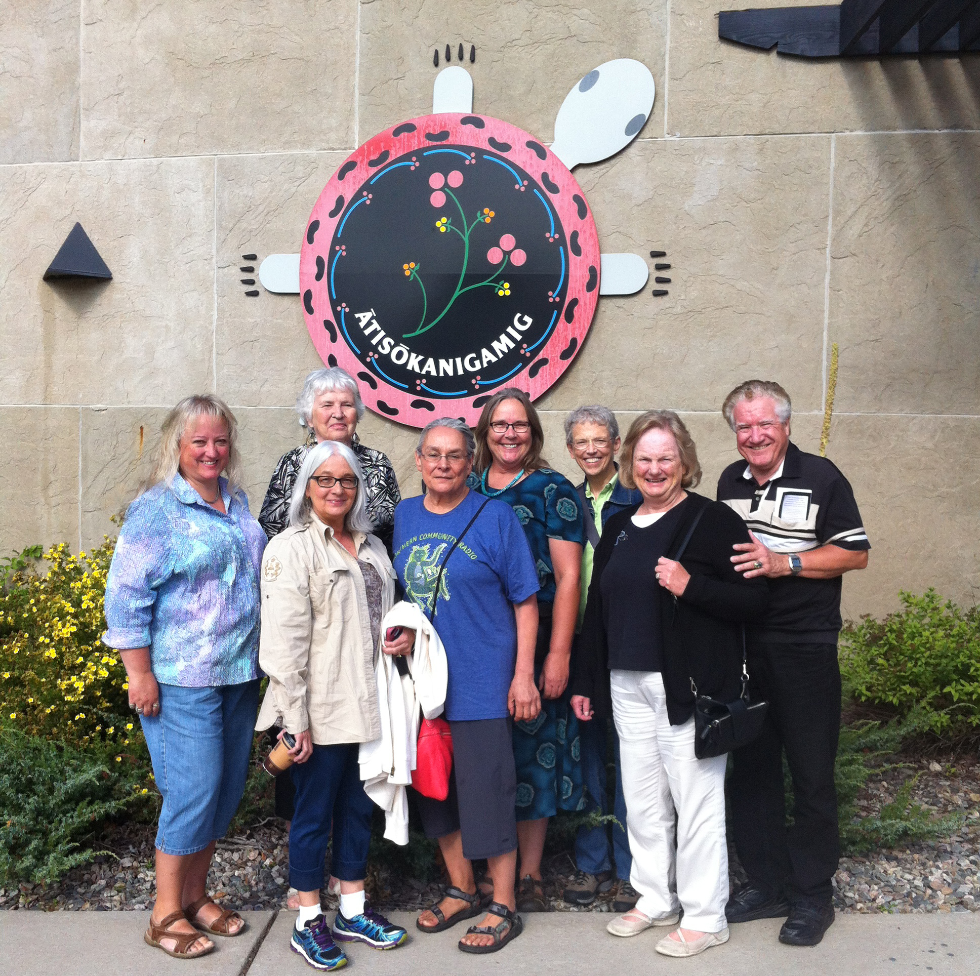 Circle of Healing members on tour of Vermilion Indian Boarding School. 