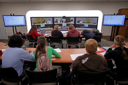 (c) Joe Rossi 2013 Broadband allows Itasca area students to learn via telepresence